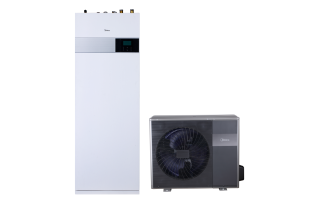Midea MHA-V4W/D2N8-B2H2-IWT190 M-Thermal osztott hőszivattyú (R32, 4 kW, 1 fázis, 190l, fekete)